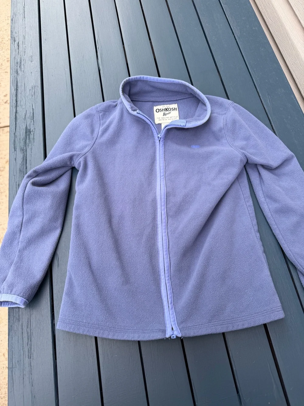 OshKosh B'gosh Lavender Zip-Up Fleece Hoodie